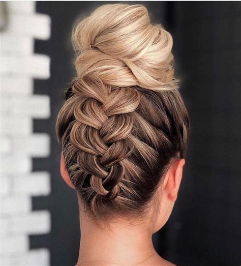 braided hair up styles